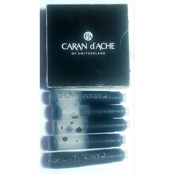 Lot Of 18 Assorted Black & Blue Fountain Pen Cartridges Kaweco Caran d'Ache - Picture 3 of 5